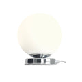 Aldex Lampka biurkowa BALL 1076B4_M, 20 cm, chrom/biały, 1x60W E27