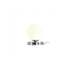 Aldex Lampka biurkowa BALL 1076B4_S, 14 cm, chrom/biały, 1x40W E14