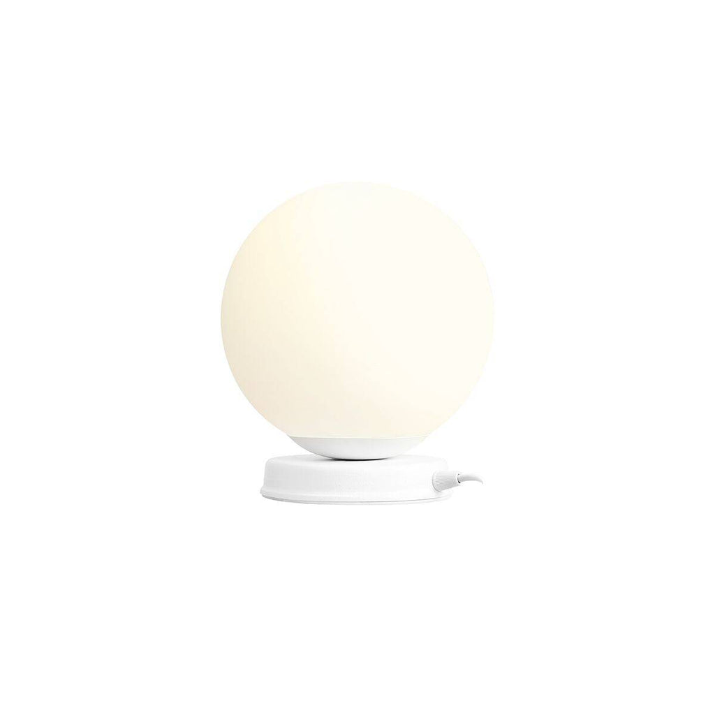 Aldex Lampka biurkowa BALL 1076B_M, 20 cm, biała, 1x60W E27