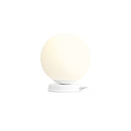 Aldex Lampka biurkowa BALL 1076B_M, 20 cm, biała, 1x60W E27