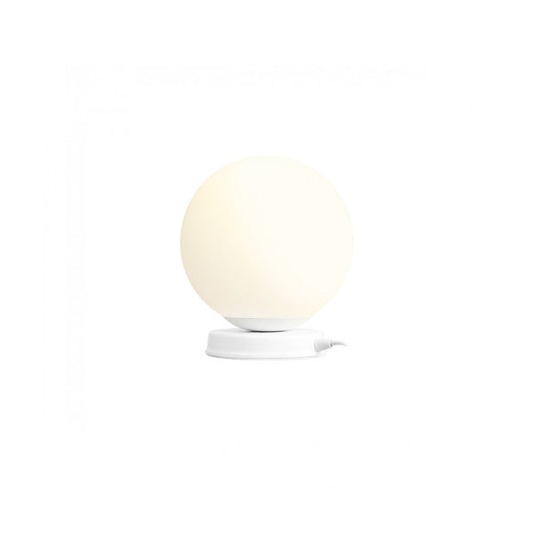 Aldex Lampka biurkowa BALL 1076B_M, 20 cm, biała, 1x60W E27
