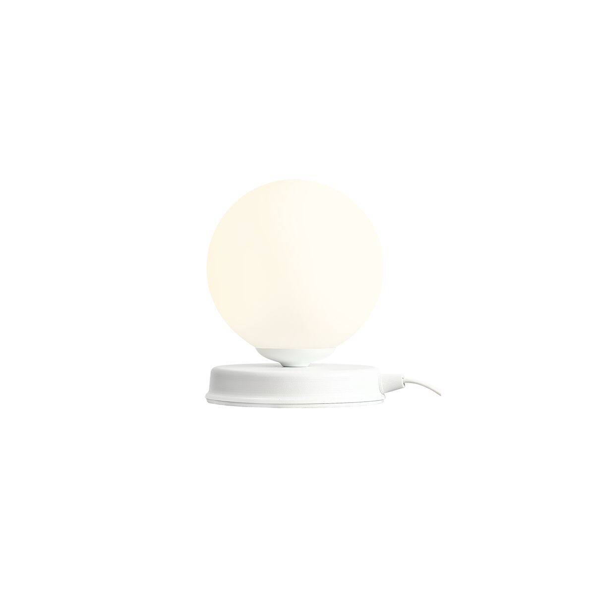 Aldex Lampka biurkowa BALL 1076B_S, 14 cm, biała, 1x40W E14