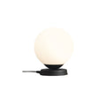 Aldex Lampka stołowa BALL 1076B1_M, 20cm, czarny/biały, 1x60W E27