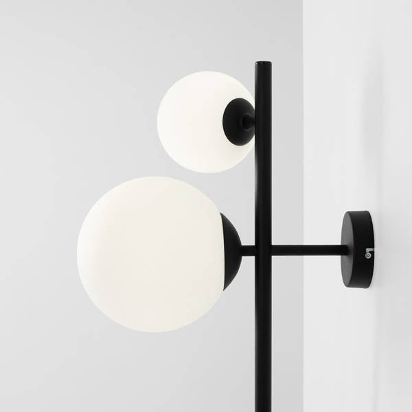 Aldex Nowoczesny Kinkiet DIONE WALL 3 BLACK E14 | czarny