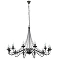 Aldex Żyrandol RÓŻA 12 397R1, czarna, 12x40W E14