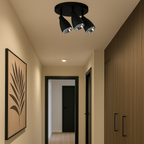 Campana 3 plafon czarny 3xGU10