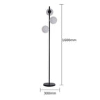 Czarna lampa Dorado podłogowa 3 kule