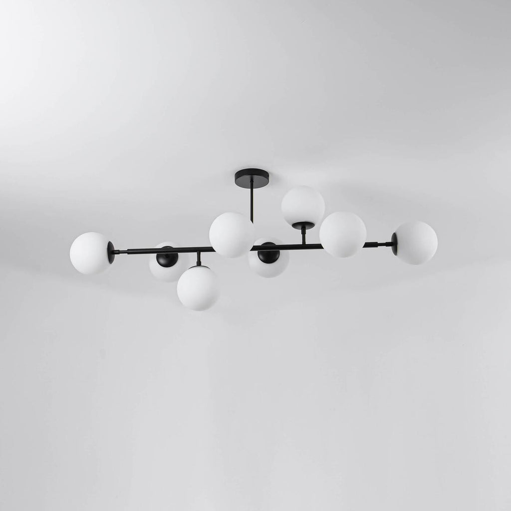 DORADO 8 Lampa wisząca/sufitowa czarna OP.OŚW. 8PŁ