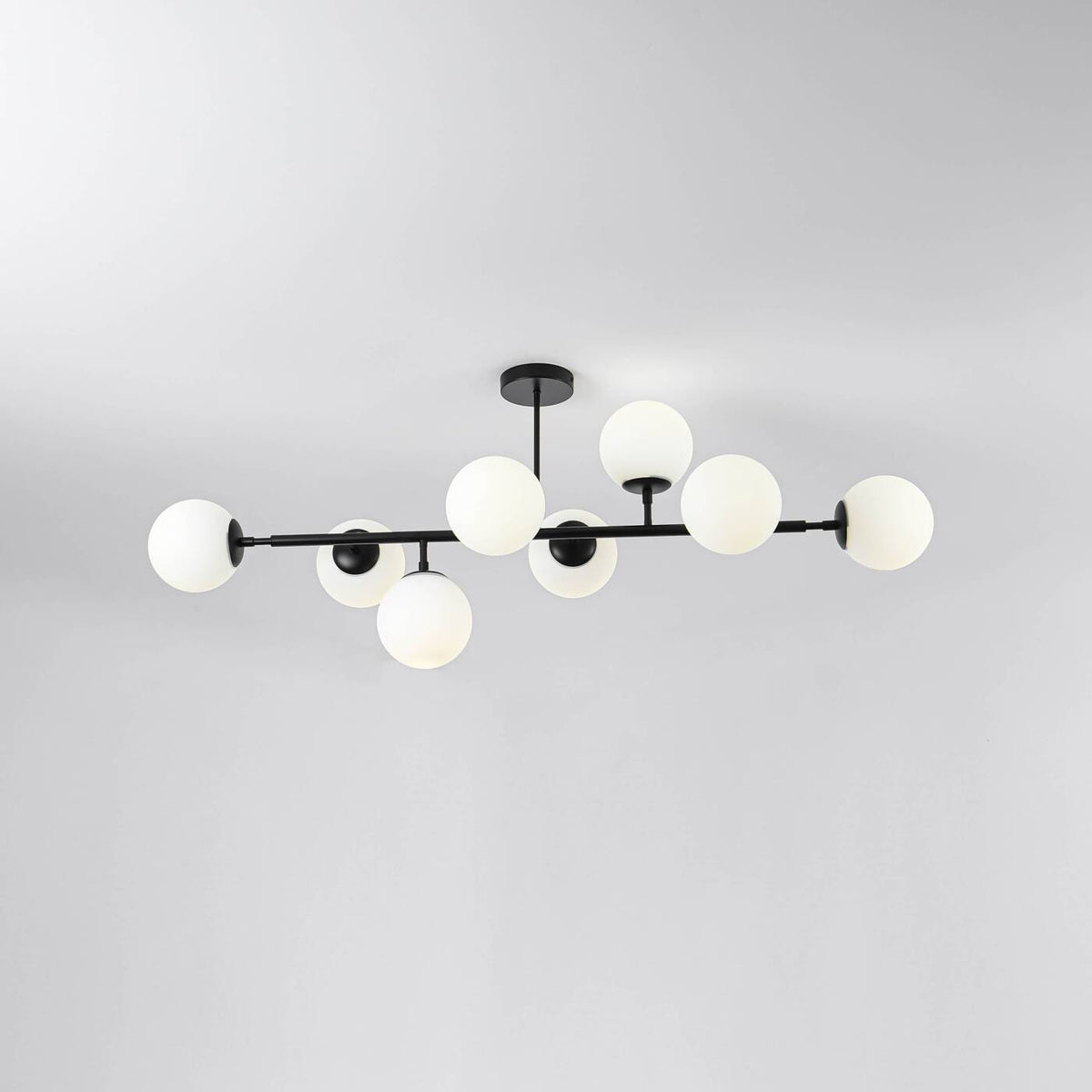 DORADO 8 Lampa wisząca/sufitowa czarna OP.OŚW. 8PŁ