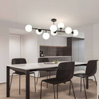 DORADO 8 Lampa wisząca/sufitowa czarna OP.OŚW. 8PŁ
