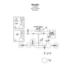 DORADO 8 Lampa wisząca/sufitowa czarna OP.OŚW. 8PŁ