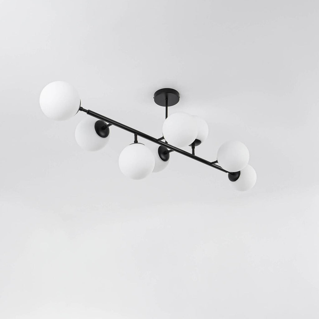 DORADO 8 Lampa wisząca/sufitowa czarna OP.OŚW. 8PŁ