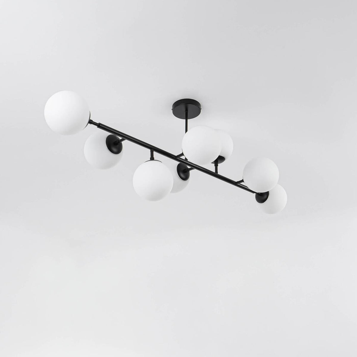 DORADO 8 Lampa wisząca/sufitowa czarna OP.OŚW. 8PŁ