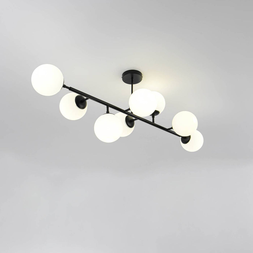 DORADO 8 Lampa wisząca/sufitowa czarna OP.OŚW. 8PŁ