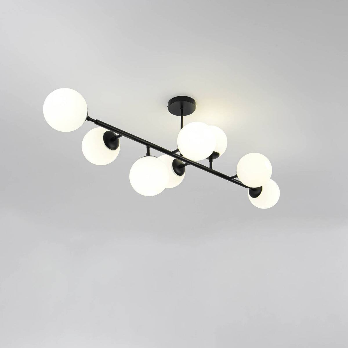 DORADO 8 Lampa wisząca/sufitowa czarna OP.OŚW. 8PŁ
