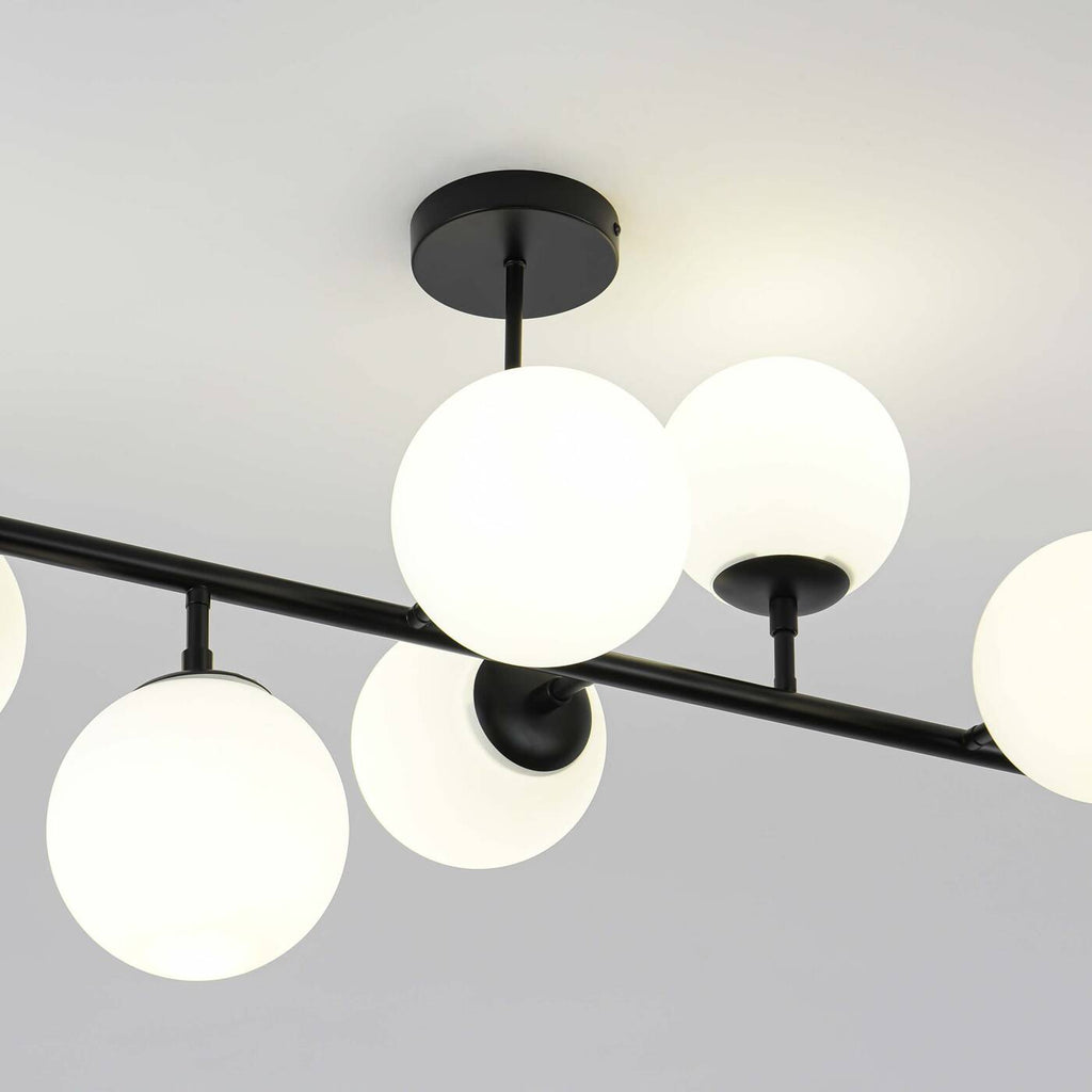DORADO 8 Lampa wisząca/sufitowa czarna OP.OŚW. 8PŁ