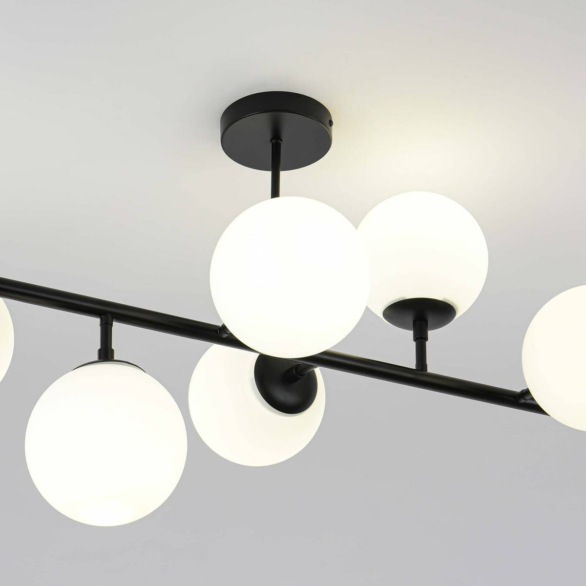 DORADO 8 Lampa wisząca/sufitowa czarna OP.OŚW. 8PŁ