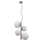 Designerska lampa do salonu RIGA wys. cal. 120cm 4xE27/E14 | chrom