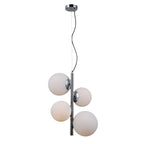 Designerska lampa do salonu RIGA wys. cal. 120cm 4xE27/E14 | chrom