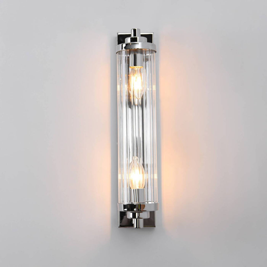 Designerska lampa ścienna kinkiet LORENZO 2x E14 | chrom