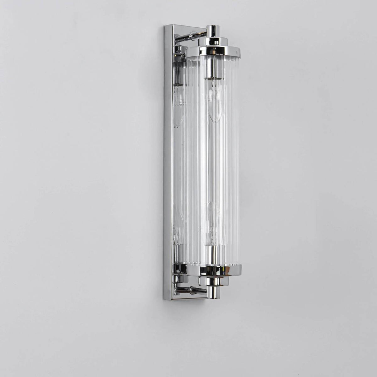 Designerska lampa ścienna kinkiet LORENZO 2x E14 | chrom