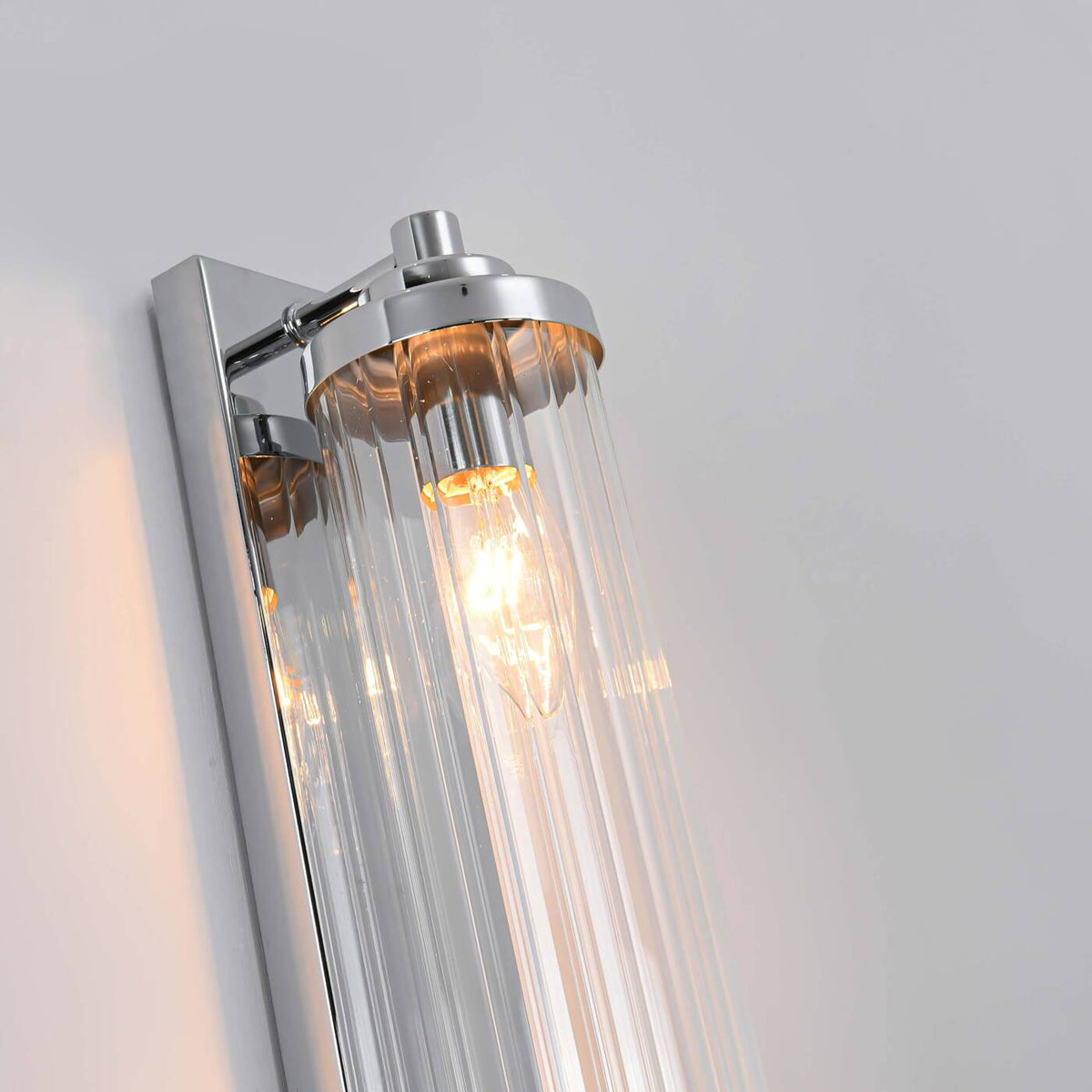 Designerska lampa ścienna kinkiet LORENZO 2x E14 | chrom