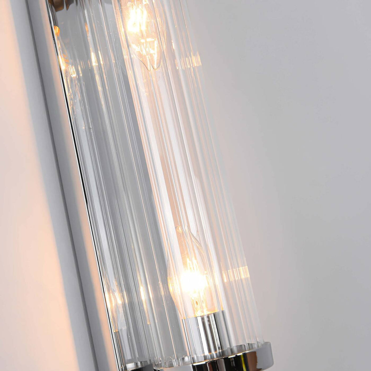 Designerska lampa ścienna kinkiet LORENZO 2x E14 | chrom