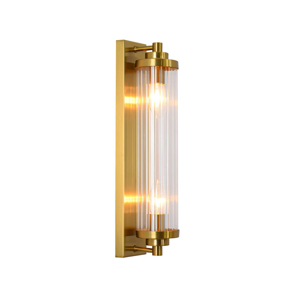 Designerska lampa ścienna kinkiet LORENZO 2x E14 | złoty