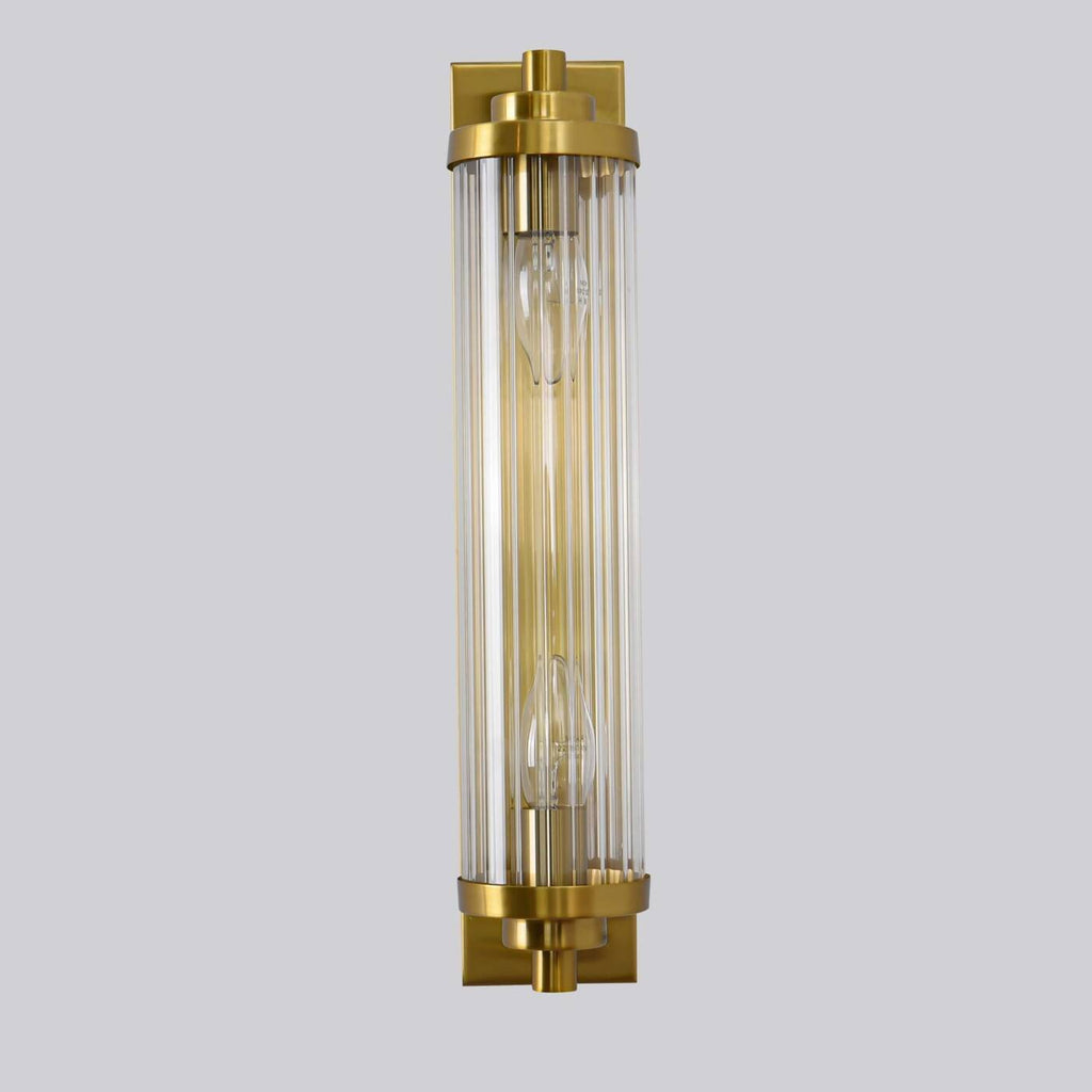Designerska lampa ścienna kinkiet LORENZO 2x E14 | złoty