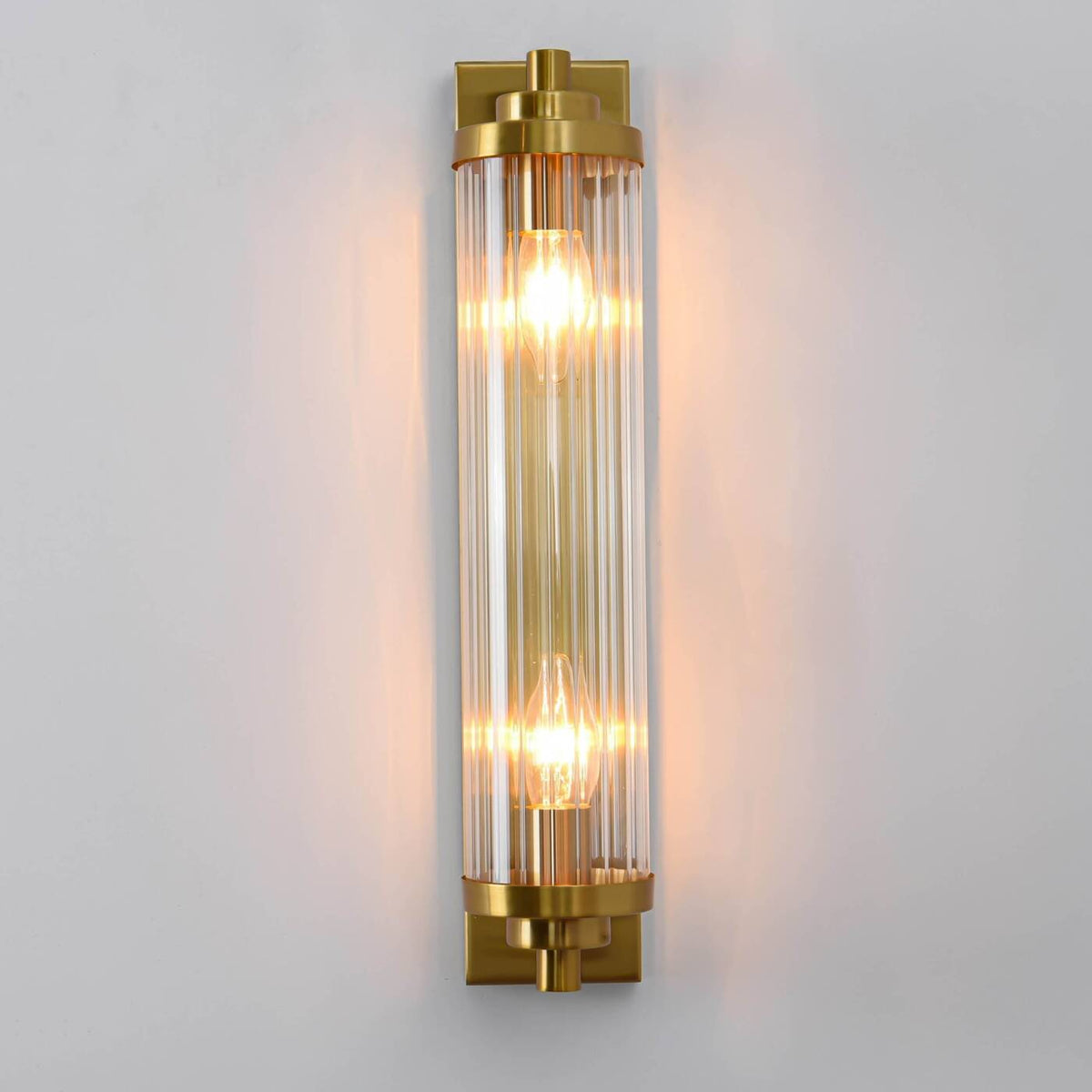 Designerska lampa ścienna kinkiet LORENZO 2x E14 | złoty