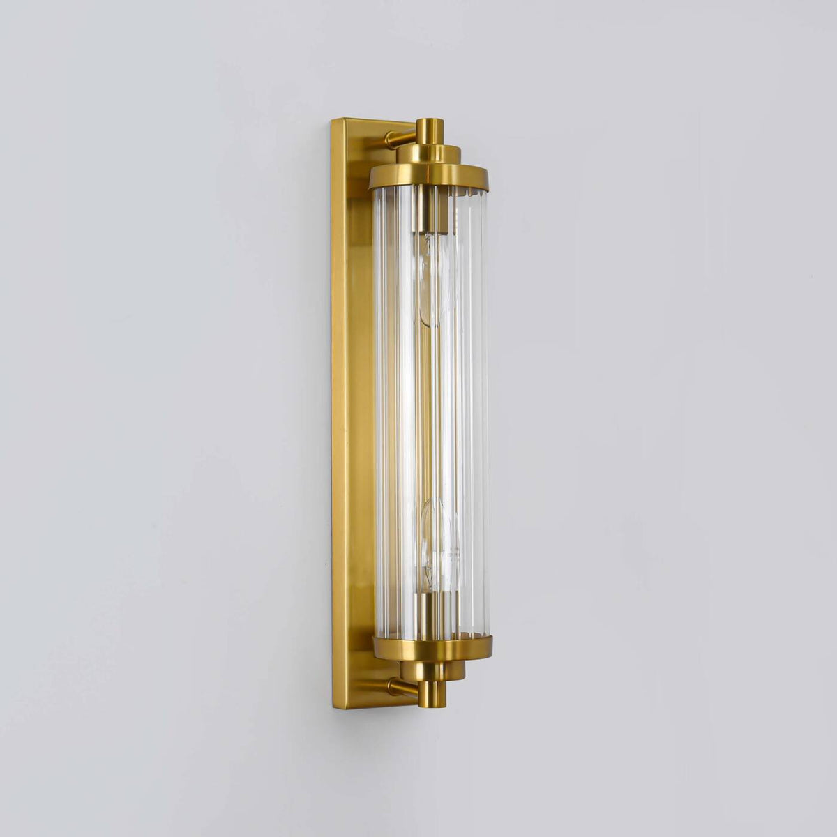 Designerska lampa ścienna kinkiet LORENZO 2x E14 | złoty