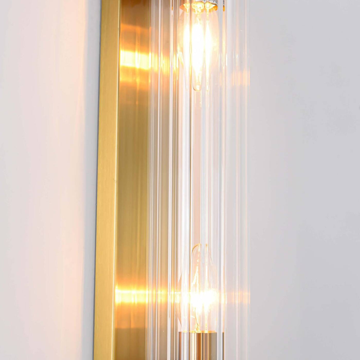 Designerska lampa ścienna kinkiet LORENZO 2x E14 | złoty