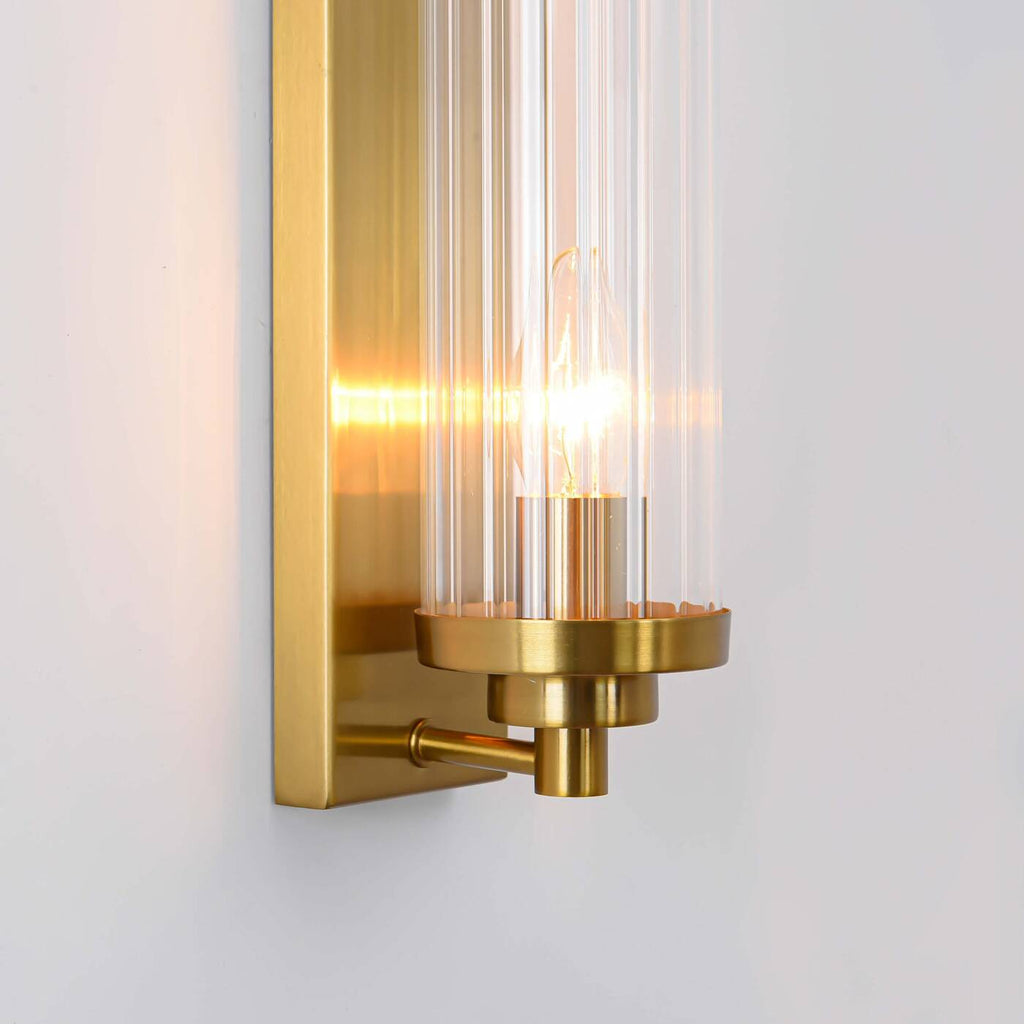 Designerska lampa ścienna kinkiet LORENZO 2x E14 | złoty