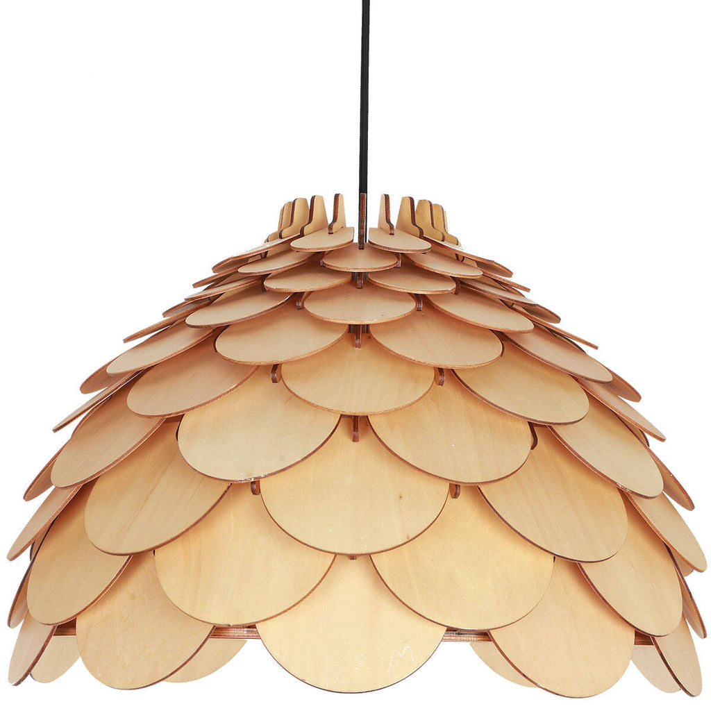 Drewniana lamp BURGO wisząca śr 50cm