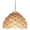 Drewniana lampa BURGO wisząca śr 35cm