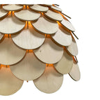 Drewniana lampa BURGO wisząca śr 35cm