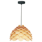 Drewniana lampa BURGO wisząca śr 35cm