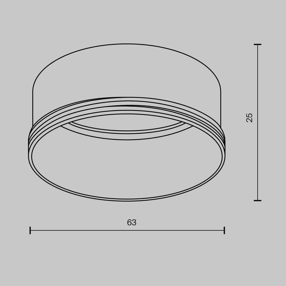Elementy oprawy oświetleniowej Technical Focus LED - x RingL-20-W | Biały