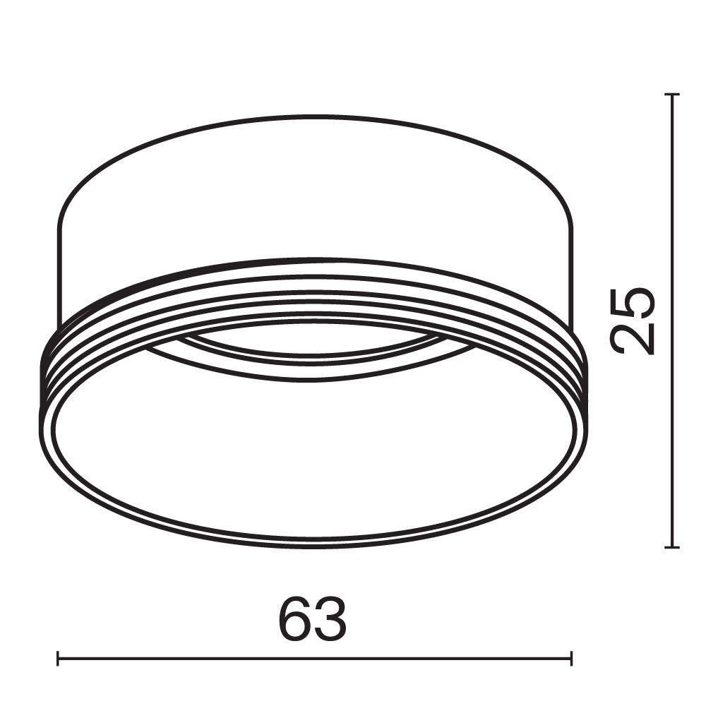 Elementy oprawy oświetleniowej Technical Focus LED - x RingL-20-W | Biały