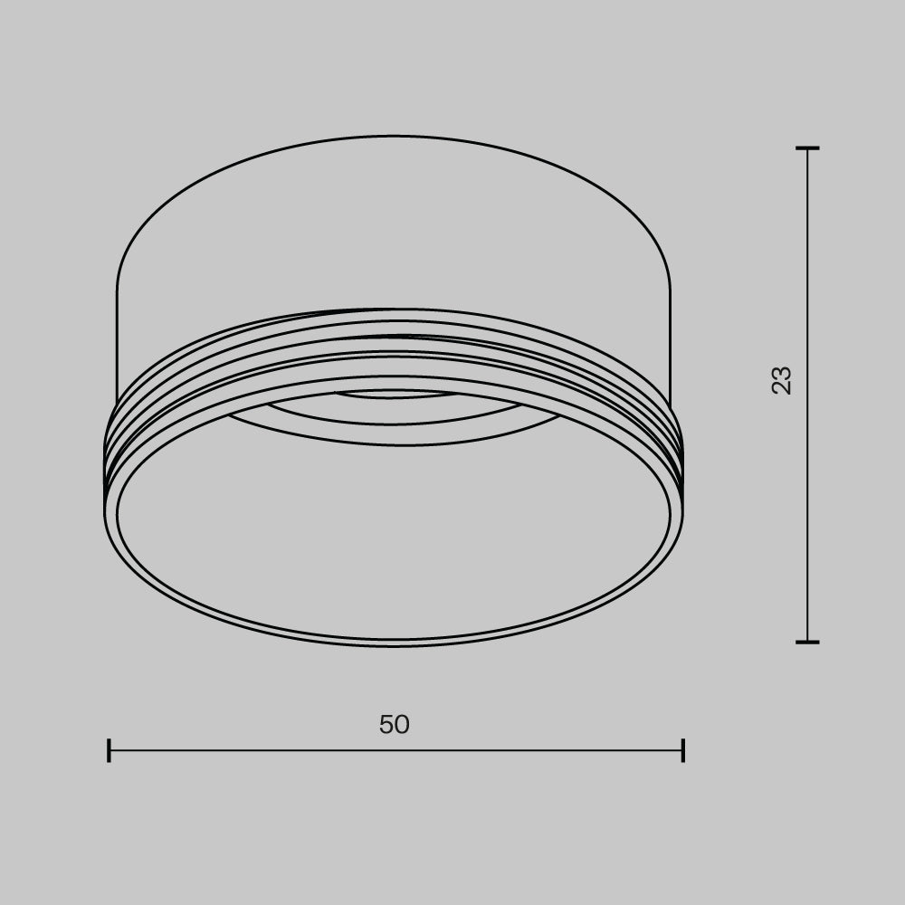 Elementy oprawy oświetleniowej Technical Focus LED - x RingM-12-W | Biały