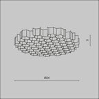 Elementy oprawy oświetleniowej Technical Focus T - x HoneyComb-D24 | Czarny
