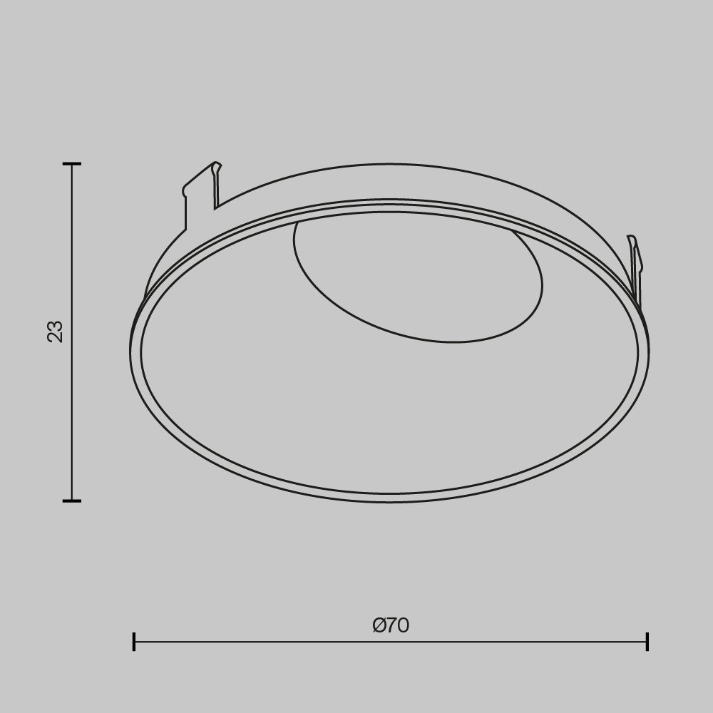 Elementy oprawy oświetleniowej Technical Wise - x Ring057-10-MG | Matowe złoto