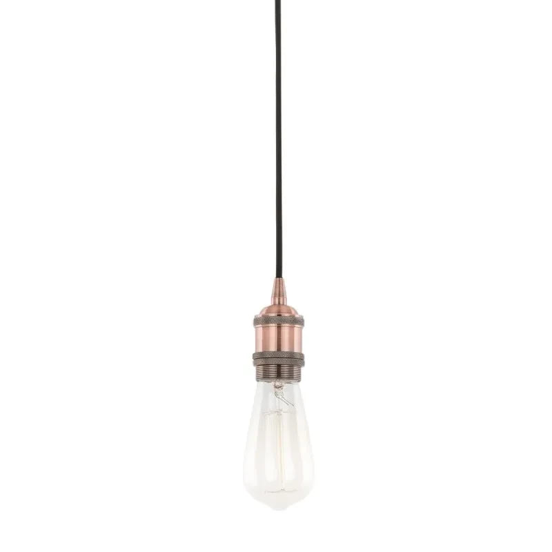 Industrialna oprawa wisząca CLASSO E27 60W wys. 150cm | miedź