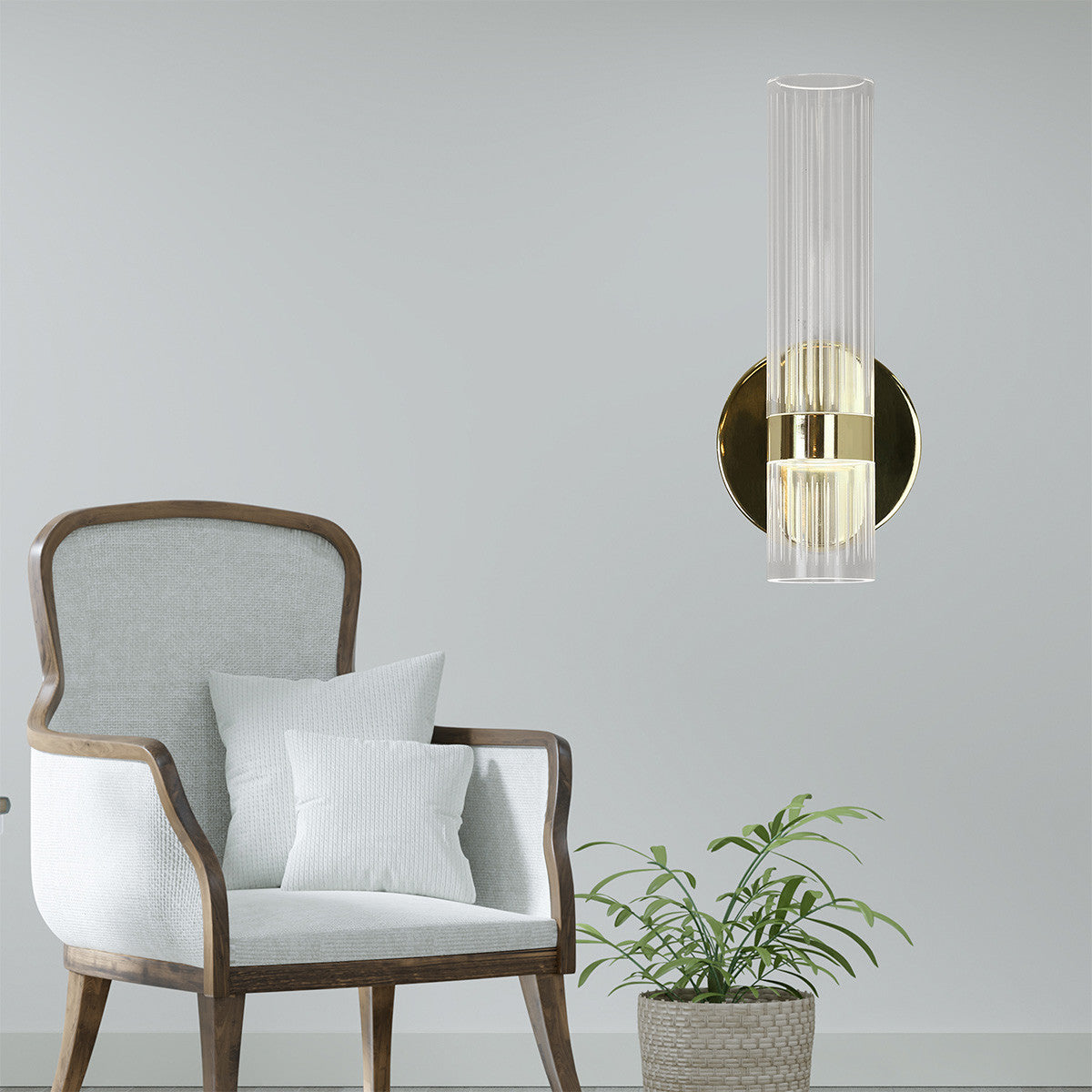 Kinkiet Ambiente złoty LED CCT