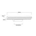 Kinkiet Aqua 42 cm biały IP44 LED CCT
