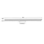 Kinkiet Aqua 92 cm czarny IP44 LED CCT