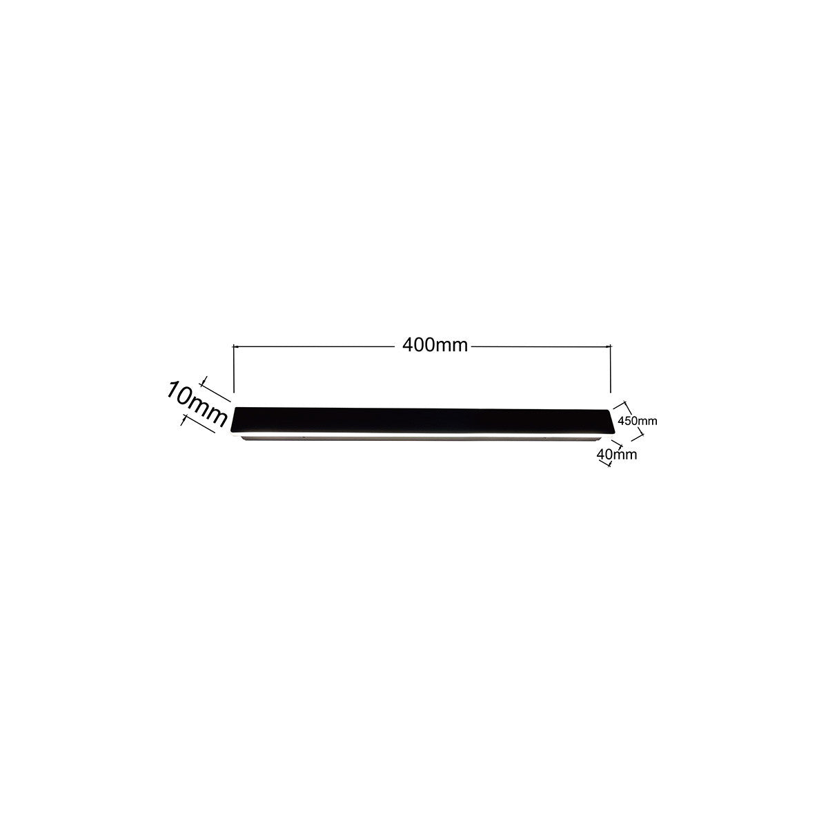 Kinkiet Bodo 40 cm czarny IP54 LED CCT