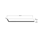 Kinkiet Bodo 40 cm czarny IP54 LED CCT
