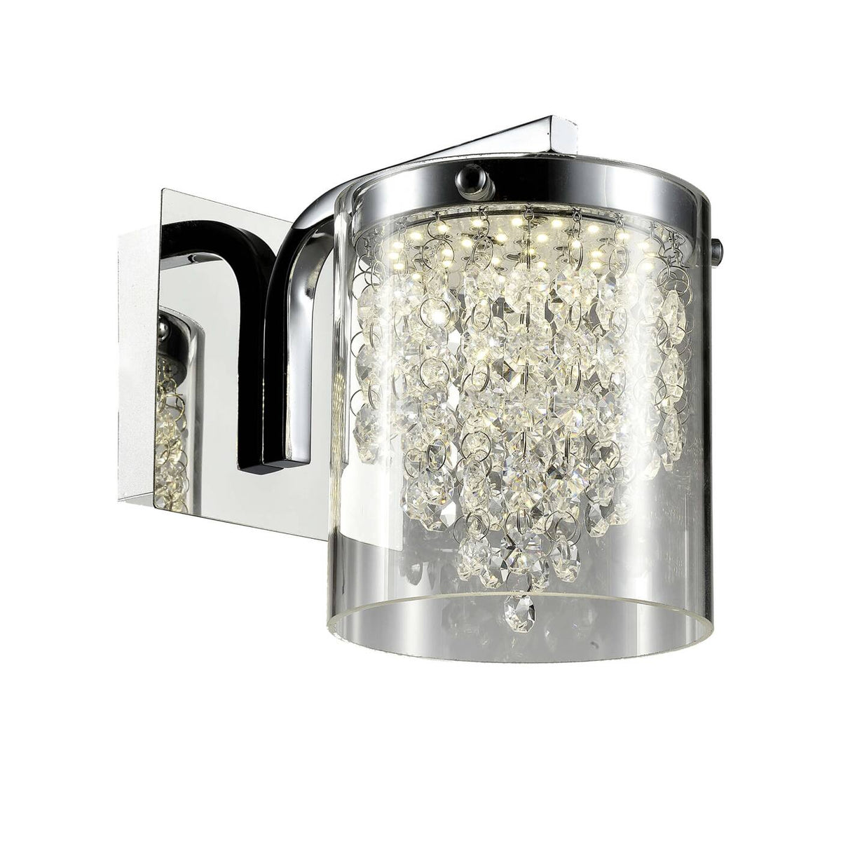 Kinkiet CANTOS, chrom/transparentny, 6W LED, barwa neutralna 4000K