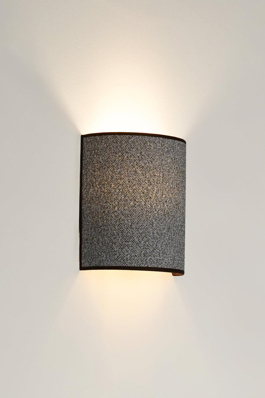 Kinkiet DUOLLA SEMI CIRCLE WALL LAMP 608978 szary/czarny 1xE27 średn.n/acm